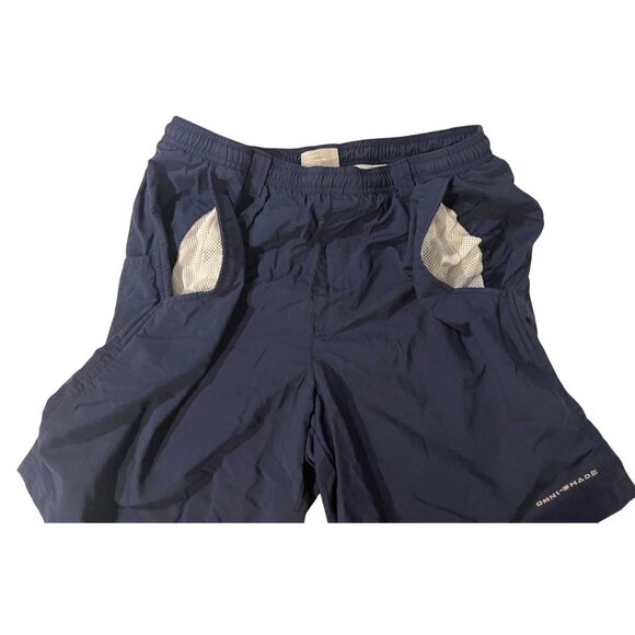Columbia Mens Navy Blue Omni-Shade Quick-Dry Cargo Shorts - Size M - Picture 5 of 11